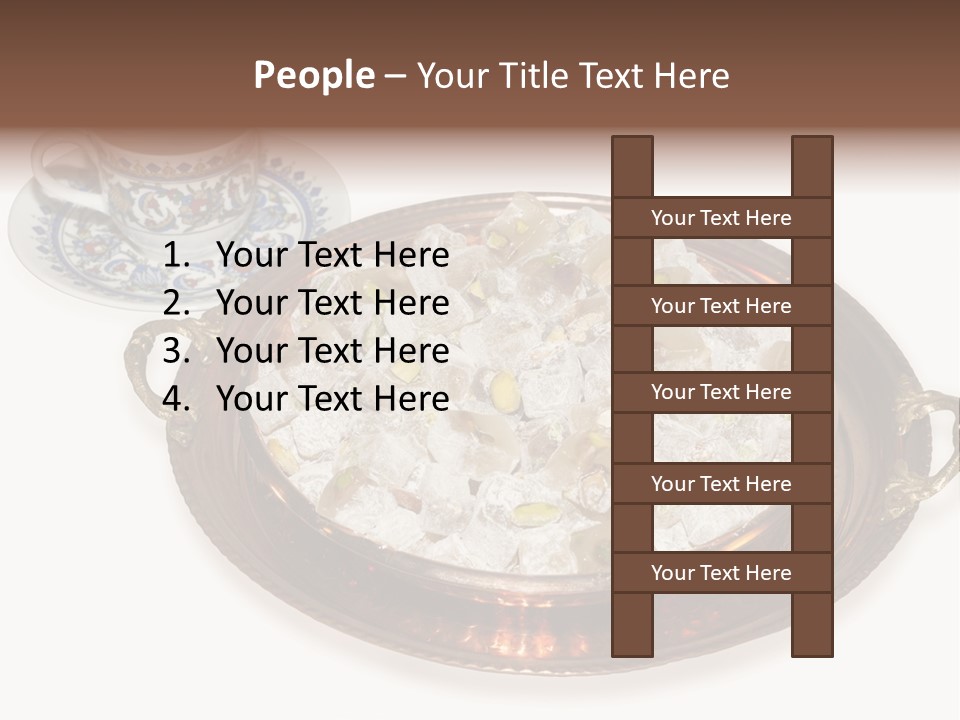 Tatl Kahve Ceviz PowerPoint Template