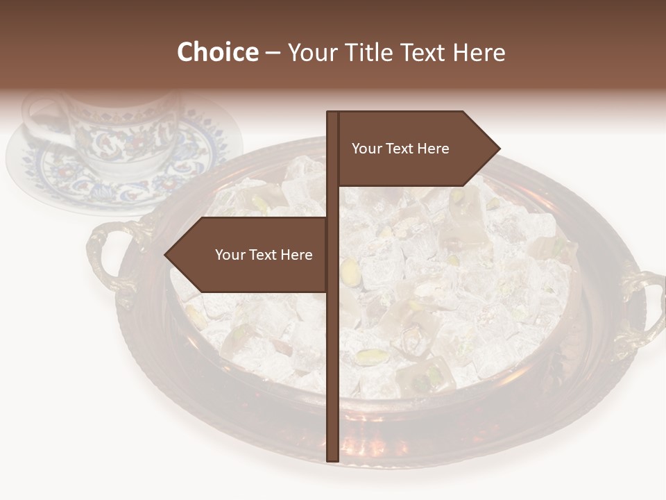 Tatl Kahve Ceviz PowerPoint Template