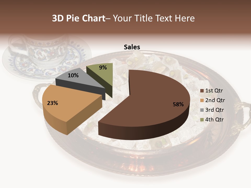 Tatl Kahve Ceviz PowerPoint Template