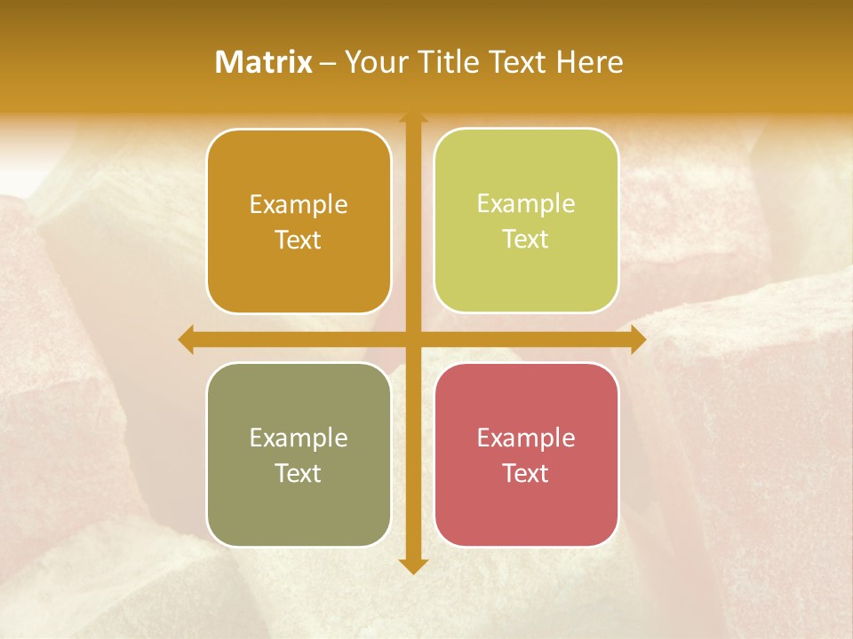 White Sweet Delight Ottoman Delight PowerPoint Template