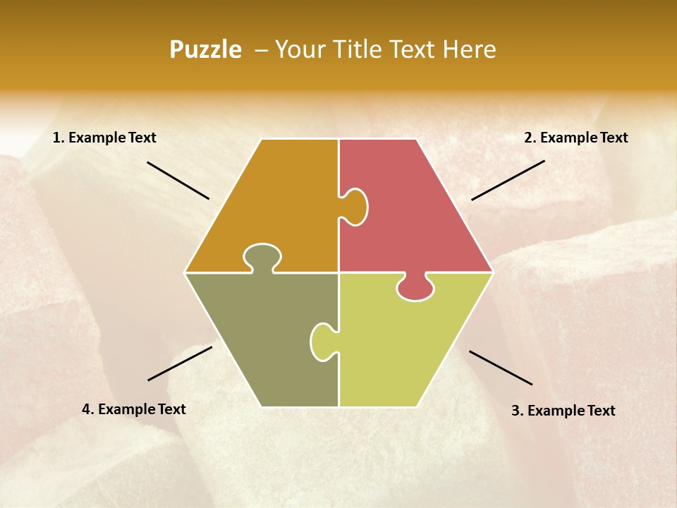 White Sweet Delight Ottoman Delight PowerPoint Template