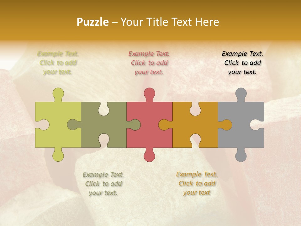 White Sweet Delight Ottoman Delight PowerPoint Template