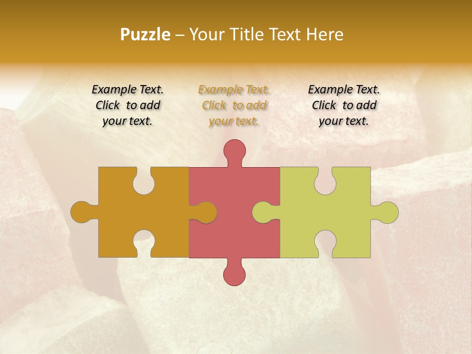 White Sweet Delight Ottoman Delight PowerPoint Template