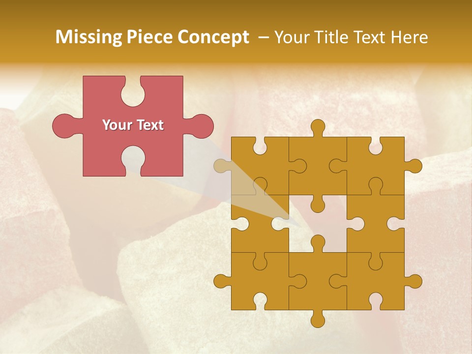 White Sweet Delight Ottoman Delight PowerPoint Template