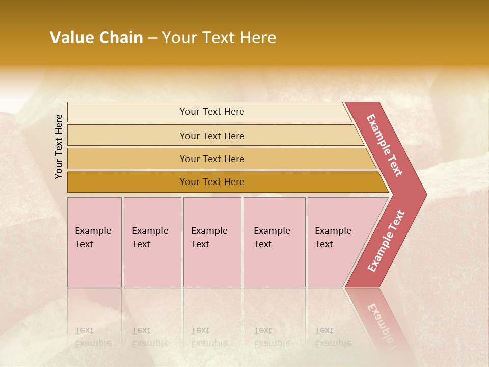 White Sweet Delight Ottoman Delight PowerPoint Template