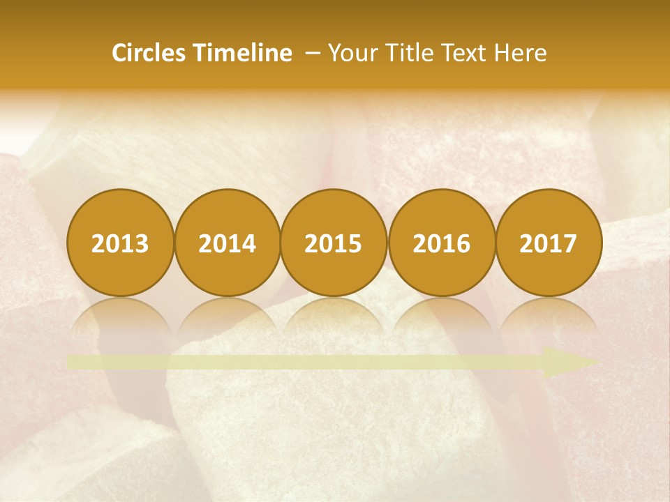 White Sweet Delight Ottoman Delight PowerPoint Template