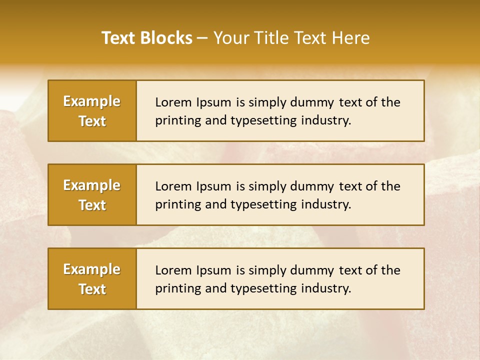 White Sweet Delight Ottoman Delight PowerPoint Template