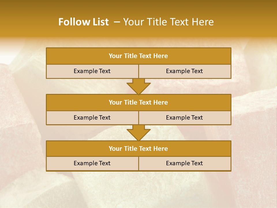 White Sweet Delight Ottoman Delight PowerPoint Template