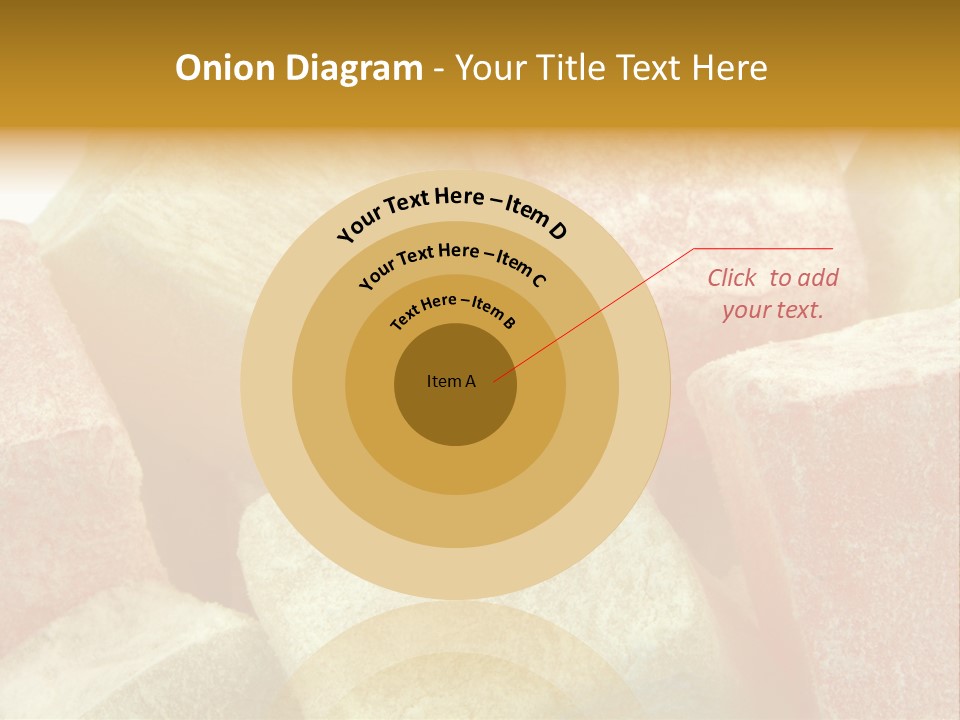 White Sweet Delight Ottoman Delight PowerPoint Template