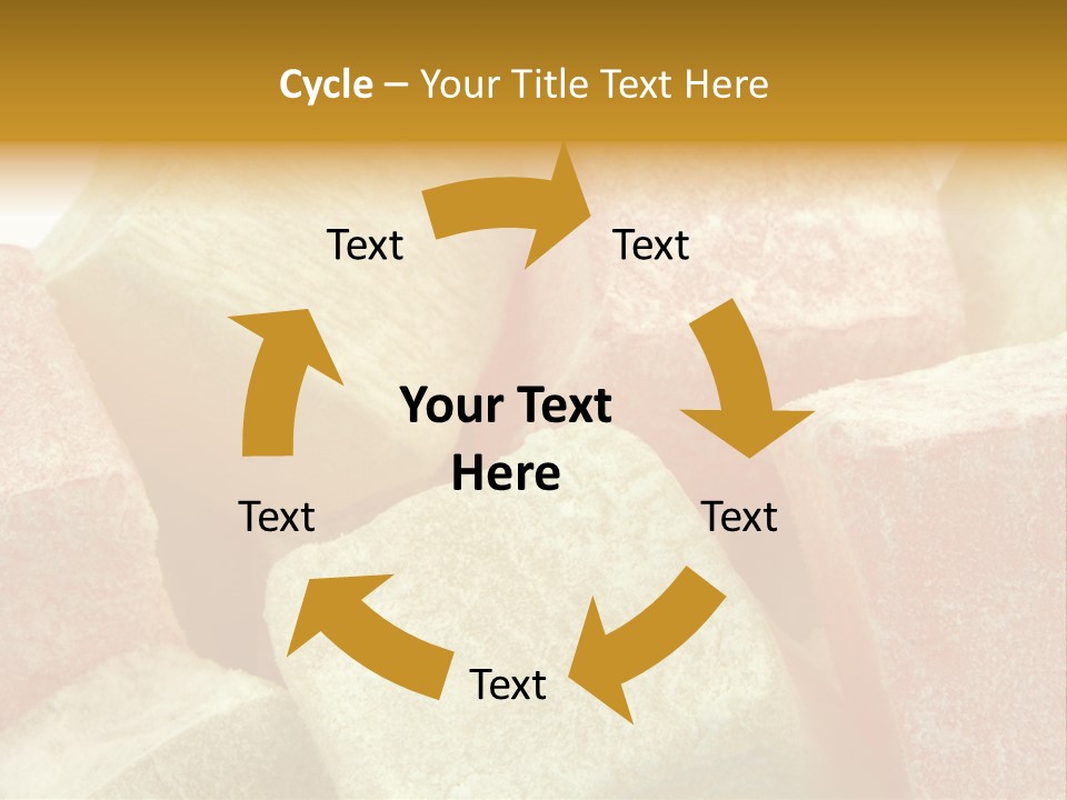 White Sweet Delight Ottoman Delight PowerPoint Template