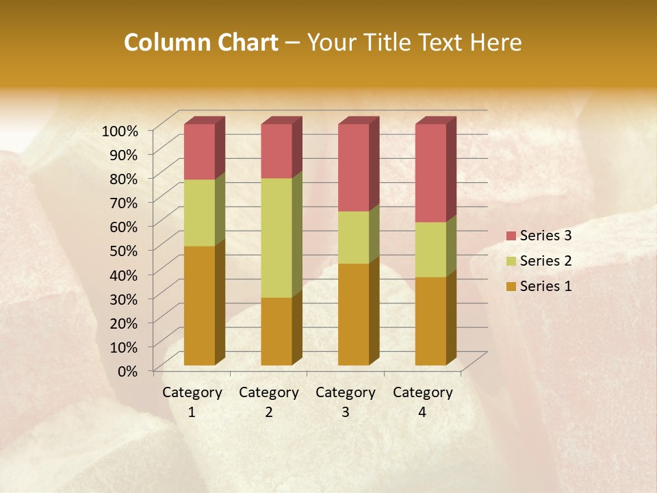 White Sweet Delight Ottoman Delight PowerPoint Template