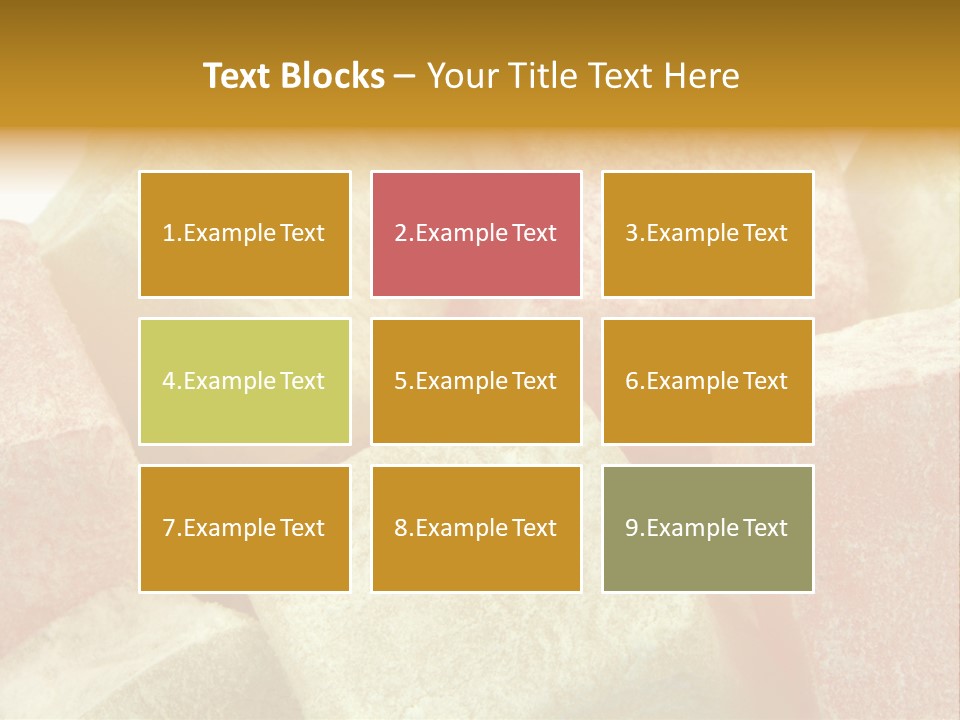 White Sweet Delight Ottoman Delight PowerPoint Template