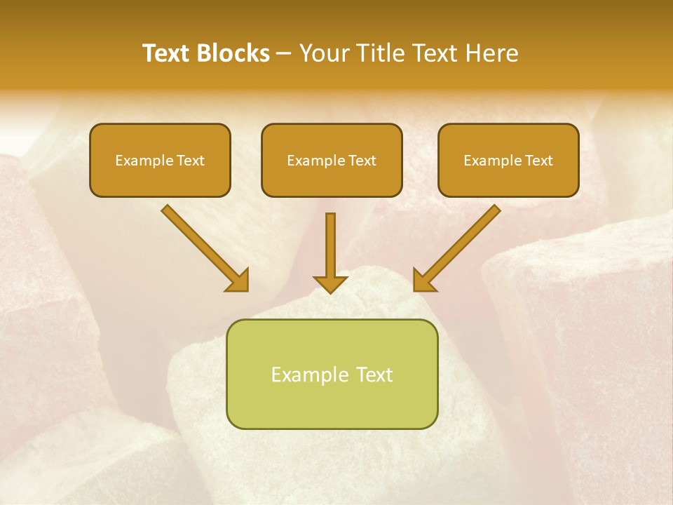 White Sweet Delight Ottoman Delight PowerPoint Template