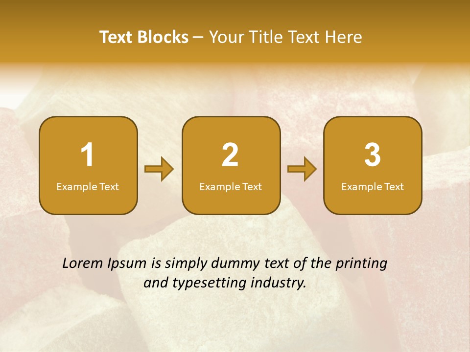 White Sweet Delight Ottoman Delight PowerPoint Template