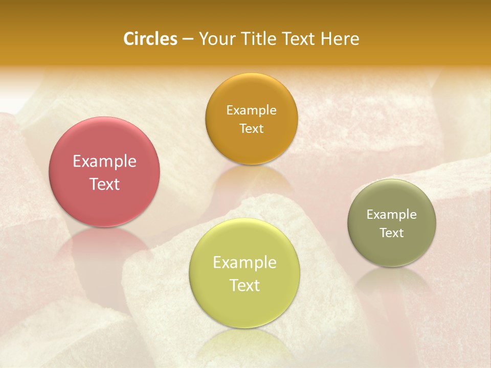 White Sweet Delight Ottoman Delight PowerPoint Template