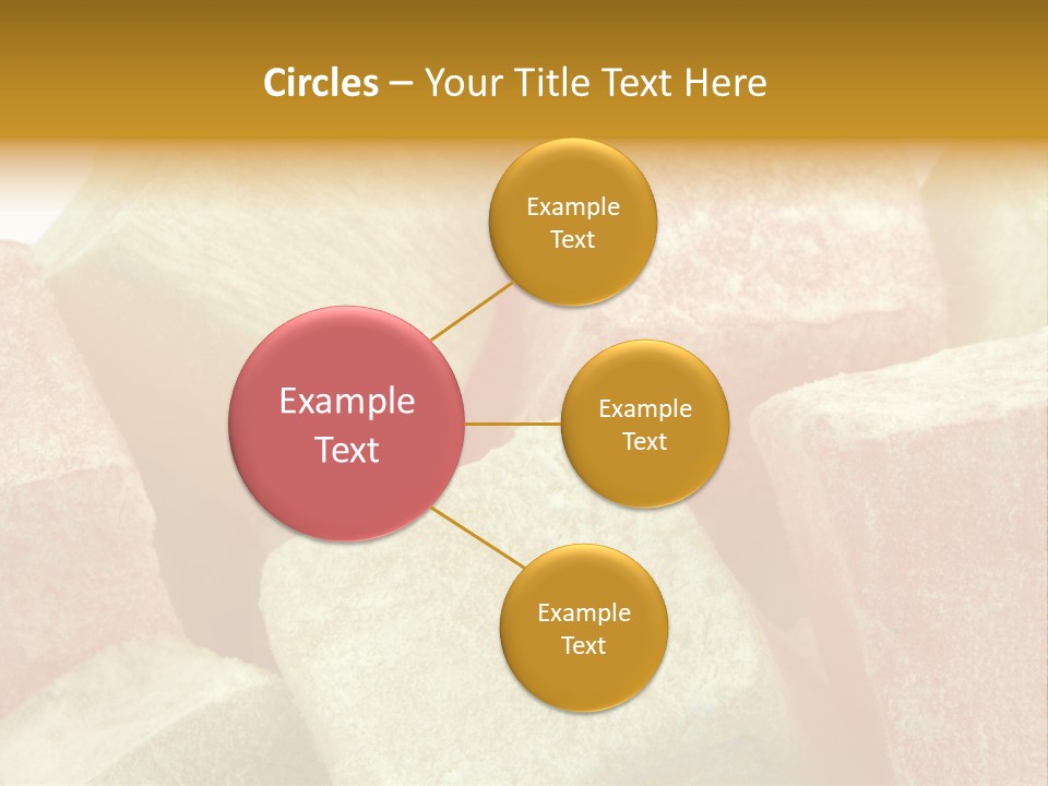 White Sweet Delight Ottoman Delight PowerPoint Template