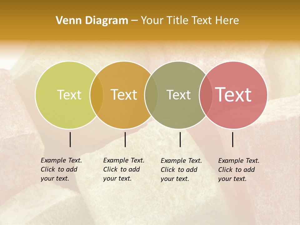 White Sweet Delight Ottoman Delight PowerPoint Template