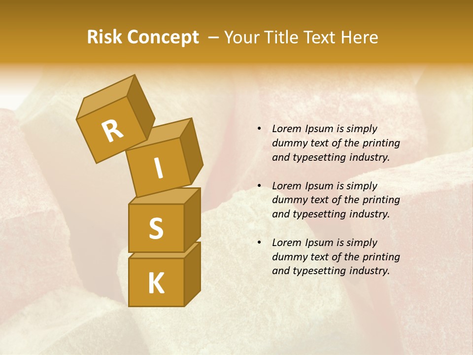 White Sweet Delight Ottoman Delight PowerPoint Template