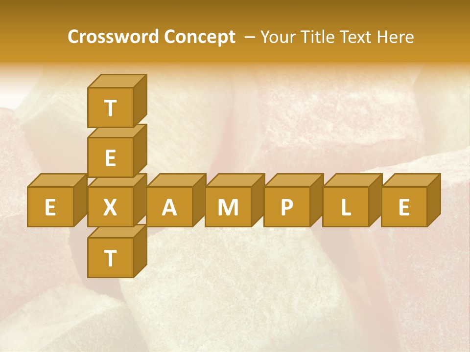 White Sweet Delight Ottoman Delight PowerPoint Template