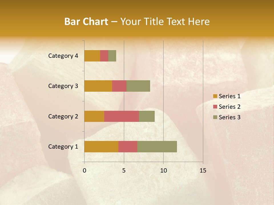 White Sweet Delight Ottoman Delight PowerPoint Template