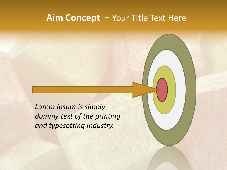 White Sweet Delight Ottoman Delight PowerPoint Template