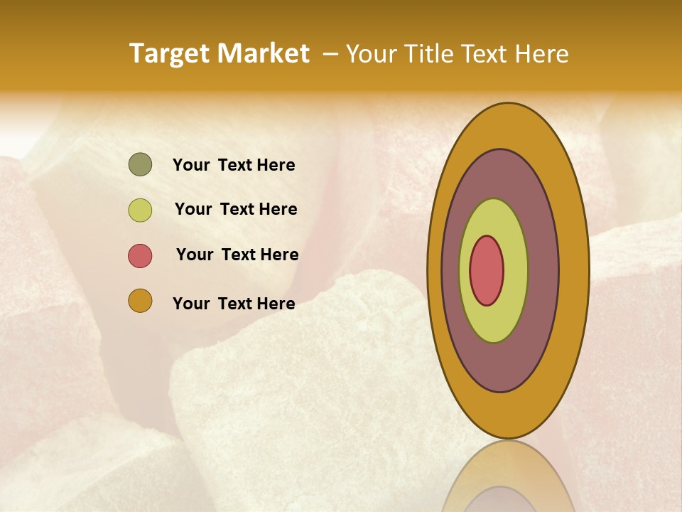 White Sweet Delight Ottoman Delight PowerPoint Template