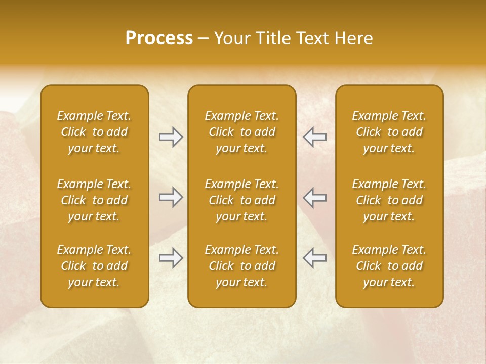 White Sweet Delight Ottoman Delight PowerPoint Template