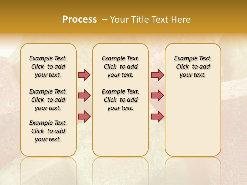 White Sweet Delight Ottoman Delight PowerPoint Template