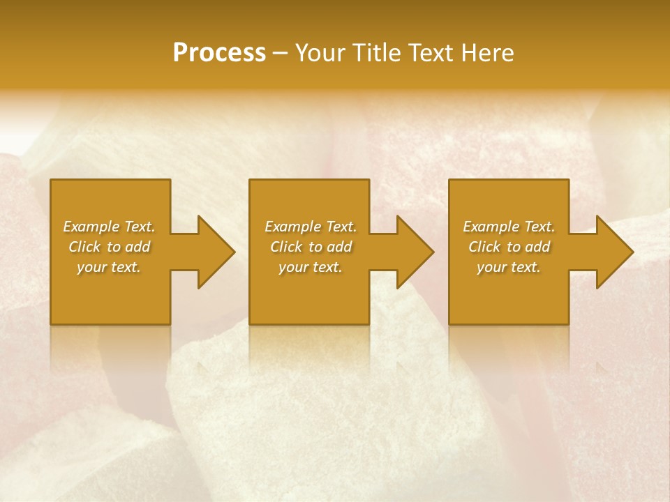 White Sweet Delight Ottoman Delight PowerPoint Template