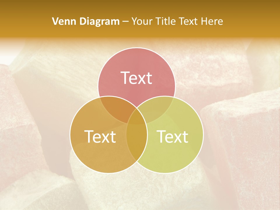 White Sweet Delight Ottoman Delight PowerPoint Template