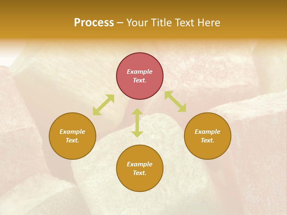 White Sweet Delight Ottoman Delight PowerPoint Template