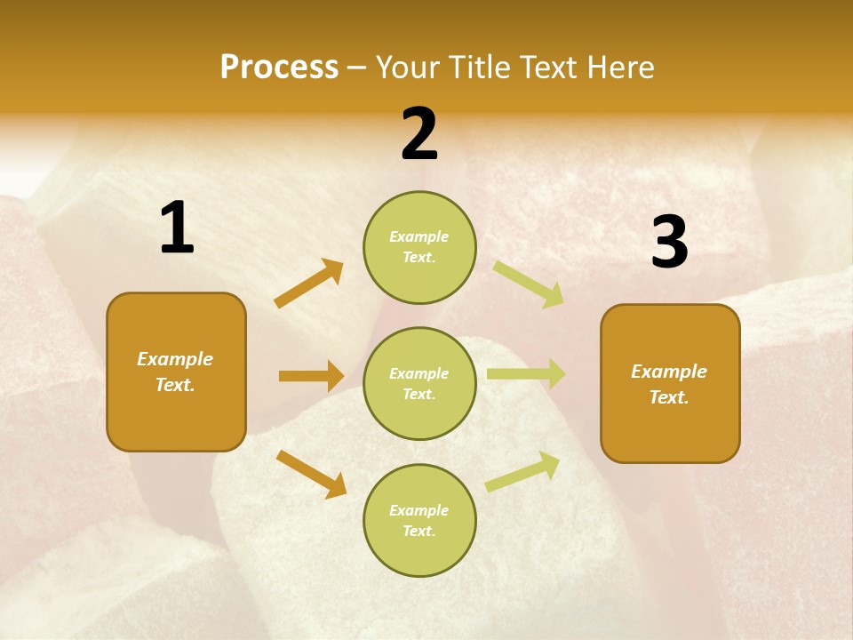 White Sweet Delight Ottoman Delight PowerPoint Template