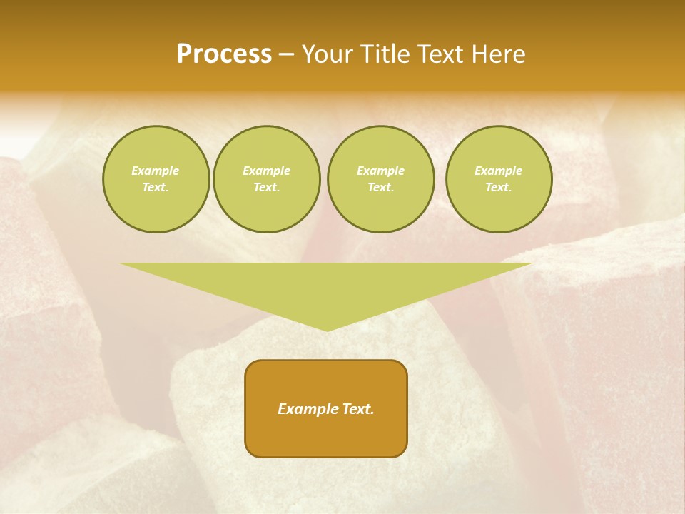 White Sweet Delight Ottoman Delight PowerPoint Template