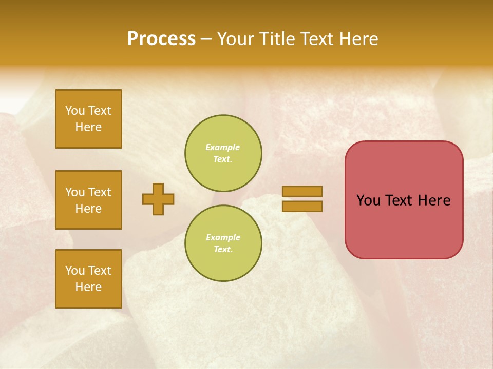 White Sweet Delight Ottoman Delight PowerPoint Template