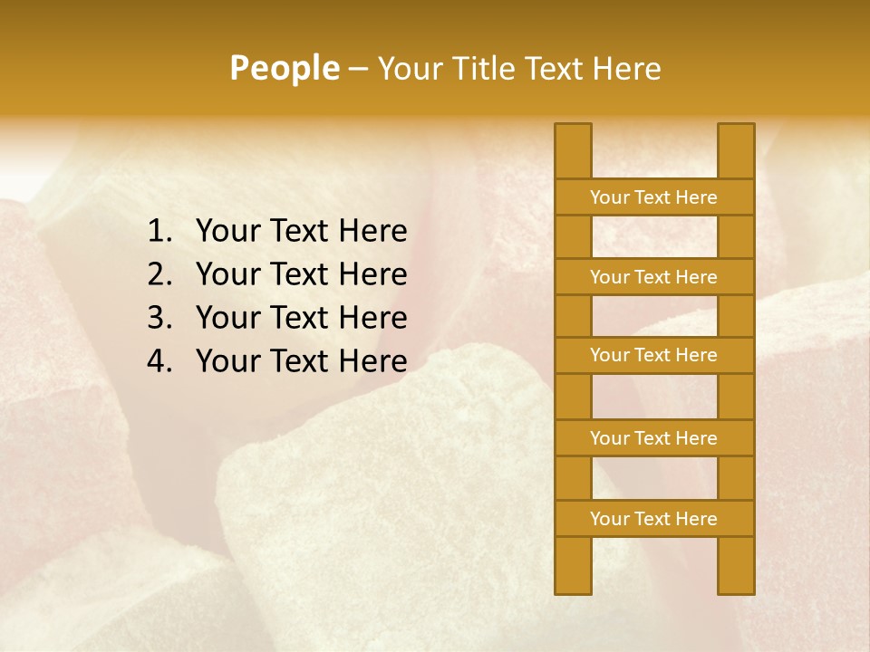 White Sweet Delight Ottoman Delight PowerPoint Template