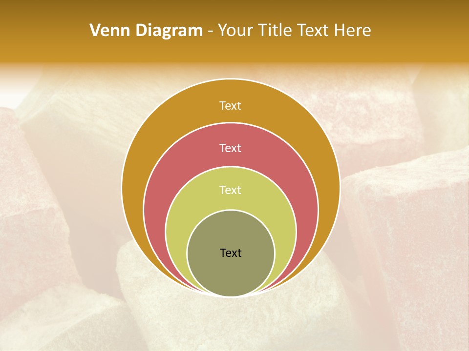 White Sweet Delight Ottoman Delight PowerPoint Template