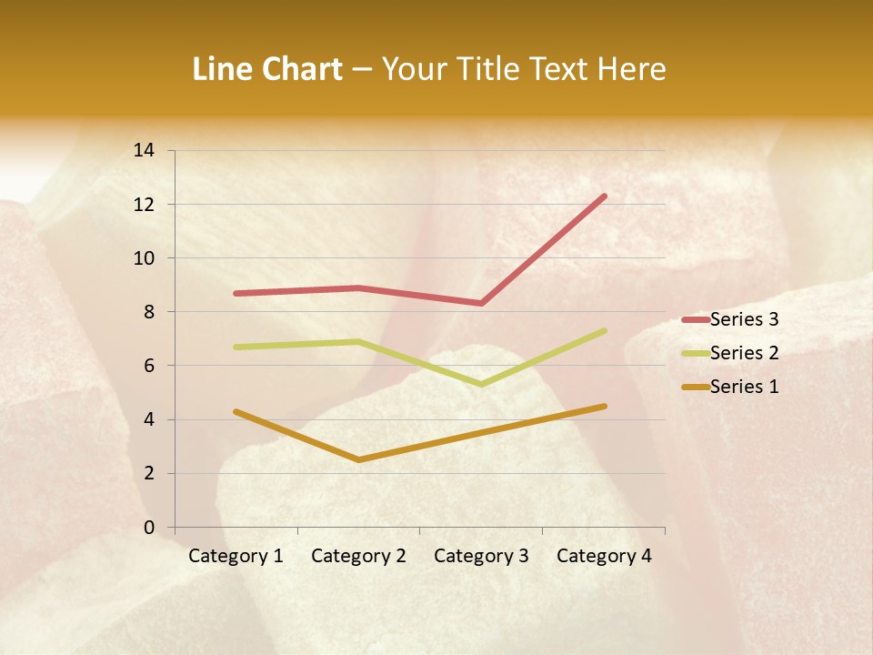 White Sweet Delight Ottoman Delight PowerPoint Template