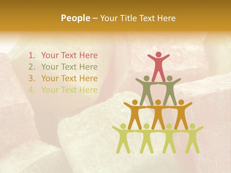 White Sweet Delight Ottoman Delight PowerPoint Template