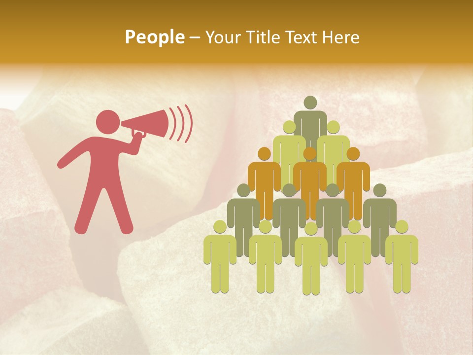 White Sweet Delight Ottoman Delight PowerPoint Template