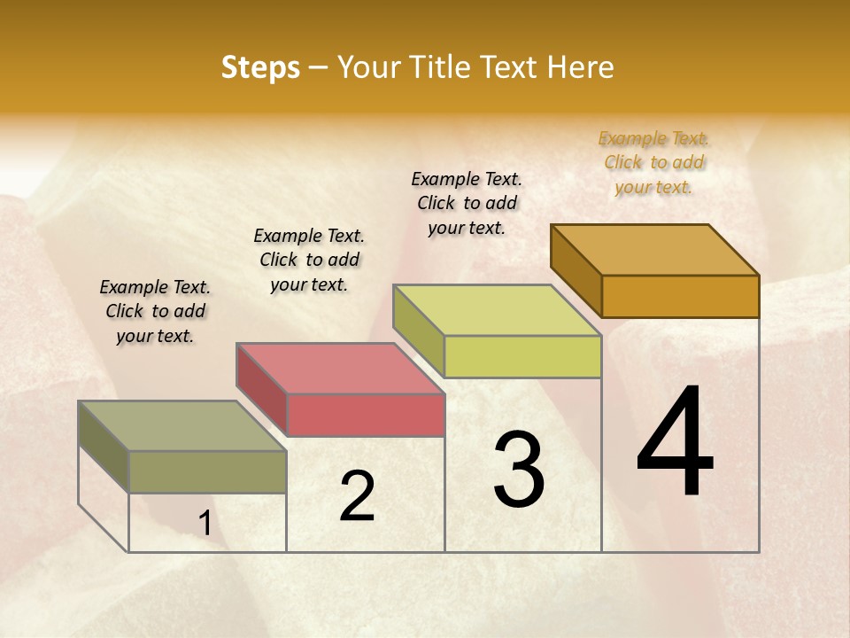 White Sweet Delight Ottoman Delight PowerPoint Template