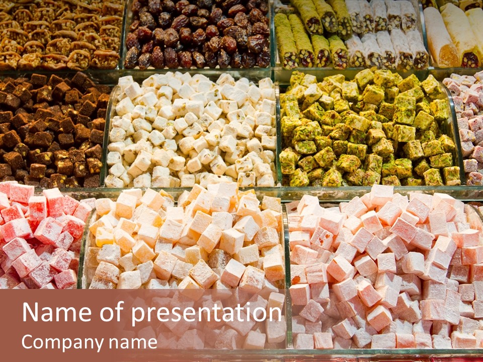 Confection Treat Yellow PowerPoint Template