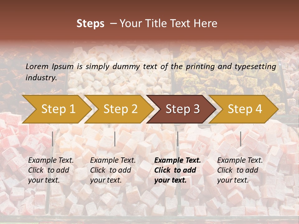 Confection Treat Yellow PowerPoint Template