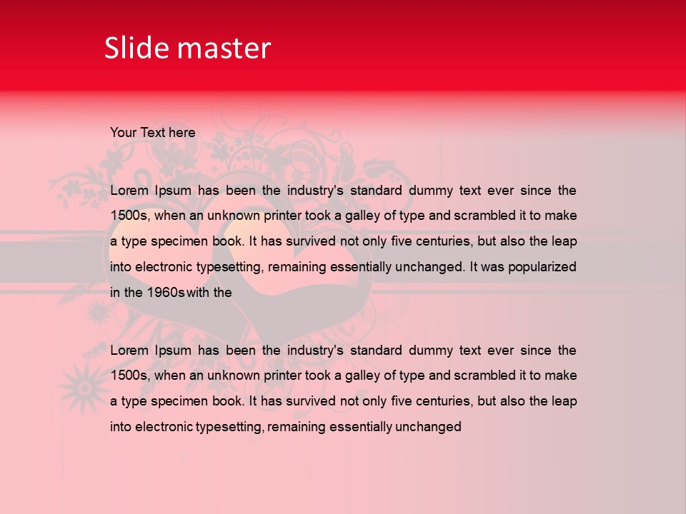Red Vector Group PowerPoint Template