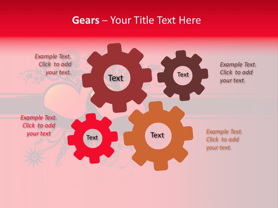 Red Vector Group PowerPoint Template