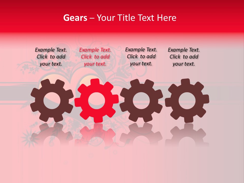 Red Vector Group PowerPoint Template