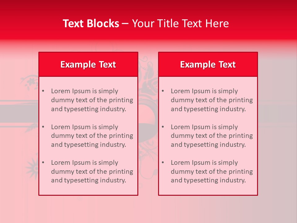 Red Vector Group PowerPoint Template