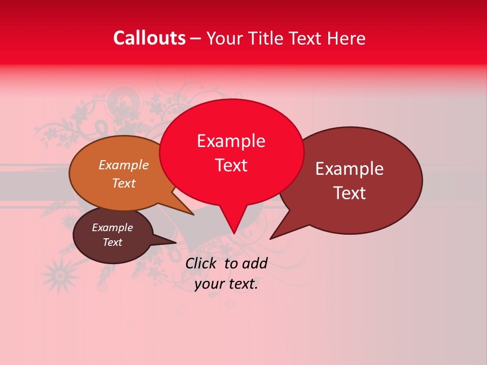 Red Vector Group PowerPoint Template