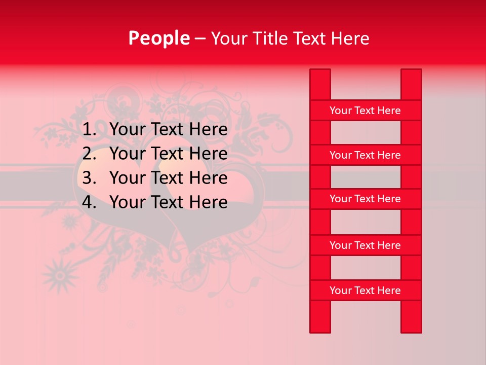 Red Vector Group PowerPoint Template