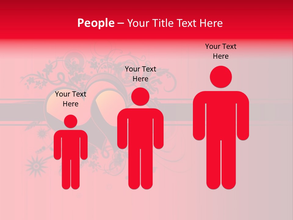 Red Vector Group PowerPoint Template