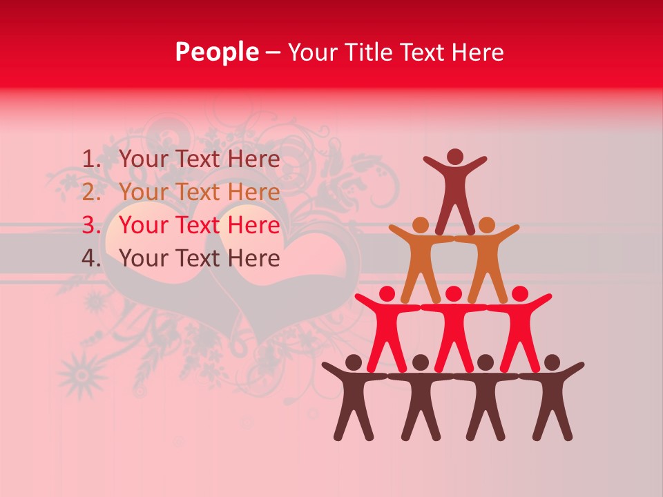 Red Vector Group PowerPoint Template